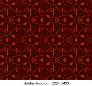 Abstract background. Vector seamless pattern. Red geometric seamless pattern in modern stylish