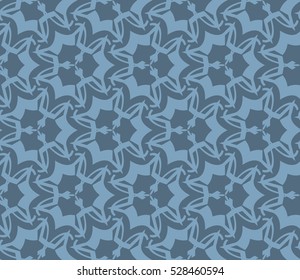 Abstract background. Vector seamless pattern. Blue geometric seamless pattern in modern stylish