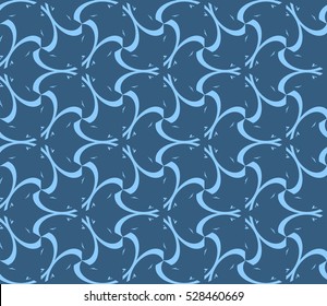 Abstract background. Vector seamless pattern. Blue geometric seamless pattern in modern stylish