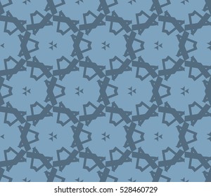 Abstract background. Vector seamless pattern. Blue geometric seamless pattern in modern stylish