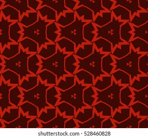 Abstract background. Vector seamless pattern. Red geometric seamless pattern in modern stylish