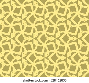 Abstract background. Vector seamless pattern. Yellow geometric seamless pattern in modern stylish