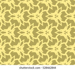 Abstract background. Vector seamless pattern. Yellow geometric seamless pattern in modern stylish