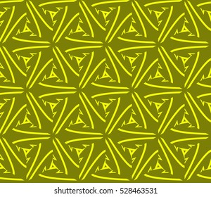 Abstract background. Vector seamless pattern. Yellow geometric seamless pattern in modern stylish