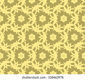 Abstract background. Vector seamless pattern. Yellow geometric seamless pattern in modern stylish