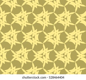 Abstract background. Vector seamless pattern. Yellow geometric seamless pattern in modern stylish
