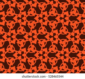 Abstract background. Vector seamless pattern. Orange geometric seamless pattern in modern stylish