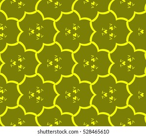 Abstract background. Vector seamless pattern. Yellow geometric seamless pattern in modern stylish