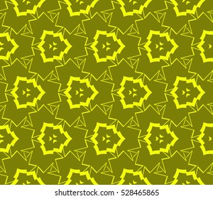 Abstract background. Vector seamless pattern. Yellow geometric seamless pattern in modern stylish