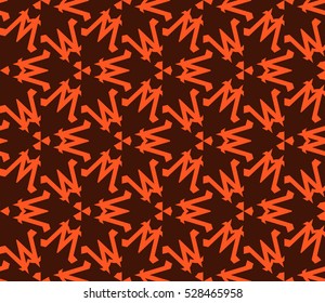 Abstract background. Vector seamless pattern. Orange geometric seamless pattern in modern stylish