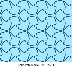 Abstract background. Vector seamless pattern. Blue geometric seamless pattern in modern stylish