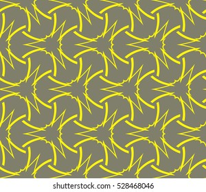 Abstract background. Vector seamless pattern. Yellow geometric seamless pattern in modern stylish
