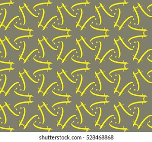 Abstract background. Vector seamless pattern. Yellow geometric seamless pattern in modern stylish