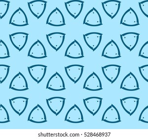 Abstract background. Vector seamless pattern. Blue geometric seamless pattern in modern stylish