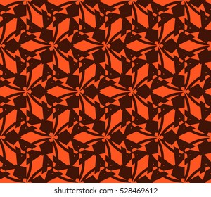 Abstract background. Vector seamless pattern. Orange geometric seamless pattern in modern stylish