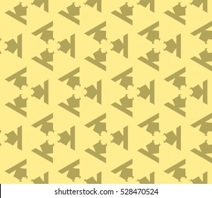 Abstract background. Vector seamless pattern. Yellow geometric seamless pattern in modern stylish