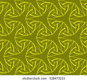 Abstract background. Vector seamless pattern. Yellow geometric seamless pattern in modern stylish