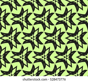 Abstract background. Vector seamless pattern. Green geometric seamless pattern in modern stylish