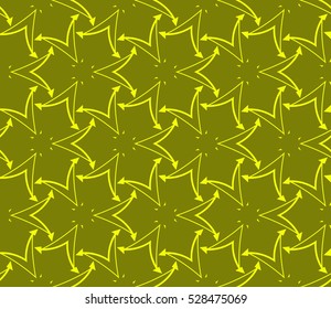 Abstract background. Vector seamless pattern. Yellow geometric seamless pattern in modern stylish
