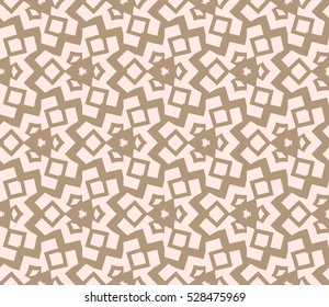 Abstract background. Vector seamless pattern. Beige geometric seamless pattern in modern stylish