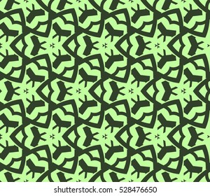 Abstract background. Vector seamless pattern. Green geometric seamless pattern in modern stylish