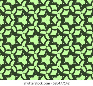 Abstract background. Vector seamless pattern. Green geometric seamless pattern in modern stylish