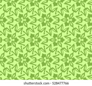 Abstract background. Vector seamless pattern. Green geometric seamless pattern in modern stylish