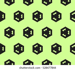 Abstract background. Vector seamless pattern. Green geometric seamless pattern in modern stylish