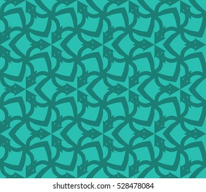 Abstract background. Vector seamless pattern. Blue geometric seamless pattern in modern stylish