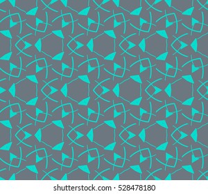 Abstract background. Vector seamless pattern. Blue geometric seamless pattern in modern stylish