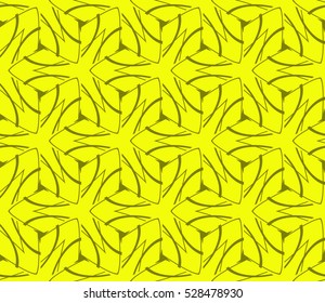 Abstract background. Vector seamless pattern. Yellow geometric seamless pattern in modern stylish