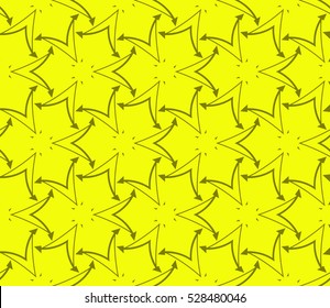 Abstract background. Vector seamless pattern. Yellow geometric seamless pattern in modern stylish