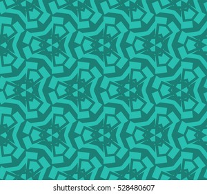 Abstract background. Vector seamless pattern. Blue geometric seamless pattern in modern stylish