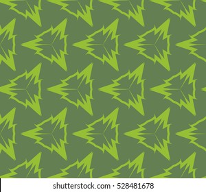 Abstract background. Vector seamless pattern. Green geometric seamless pattern in modern stylish