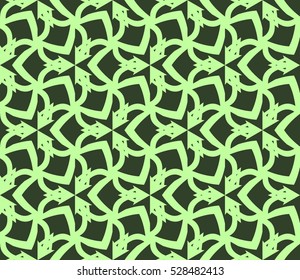 Abstract background. Vector seamless pattern. Green geometric seamless pattern in modern stylish