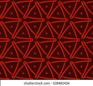 Abstract background. Vector seamless pattern. Red geometric seamless pattern in modern stylish