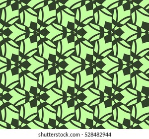 Abstract background. Vector seamless pattern. Green geometric seamless pattern in modern stylish