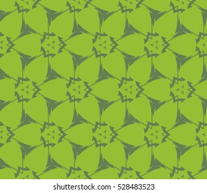 Abstract background. Vector seamless pattern. Green geometric seamless pattern in modern stylish