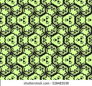 Abstract background. Vector seamless pattern. Green geometric seamless pattern in modern stylish