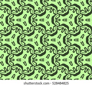 Abstract background. Vector seamless pattern. Green geometric seamless pattern in modern stylish
