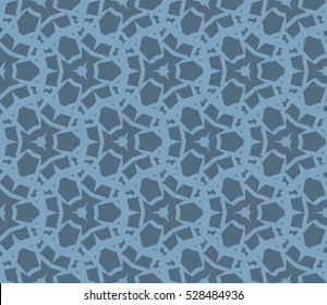 Abstract background. Vector seamless pattern. Blue geometric seamless pattern in modern stylish