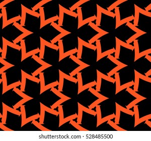 Abstract background. Vector seamless pattern. Orange geometric seamless pattern in modern stylish