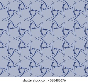 Abstract background. Vector seamless pattern. Blue geometric seamless pattern in modern stylish