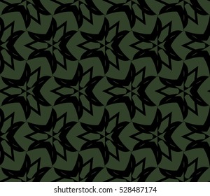 Abstract background. Vector seamless pattern. Green geometric seamless pattern in modern stylish