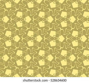 Abstract background. Vector seamless pattern. Yellow geometric seamless pattern in modern stylish