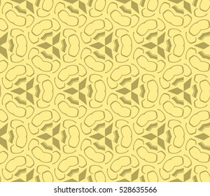 Abstract background. Vector seamless pattern. Yellow geometric seamless pattern in modern stylish