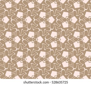 Abstract background. Vector seamless pattern. Beige geometric seamless pattern in modern stylish