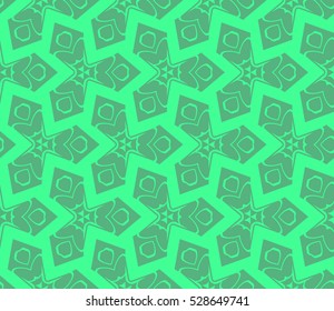 Abstract background. Vector seamless pattern. Green geometric seamless pattern in modern stylish