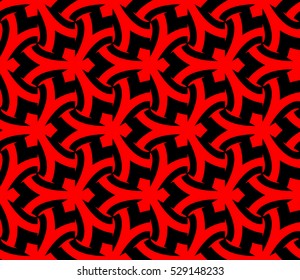 Abstract background. Vector seamless pattern. Red geometric seamless pattern in modern stylish