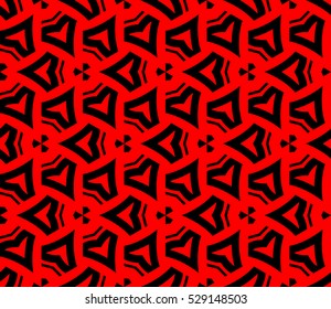 Abstract background. Vector seamless pattern. Red geometric seamless pattern in modern stylish